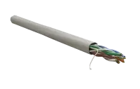 WRline WR-UTP-4P-C5E-PVC-GY (куски) Кабель витая пара, неэкранированный U/UTP, категория 5e, 4 пары (0,50 мм), одножильный, внутренний, PVC нг(А)-LS, серый