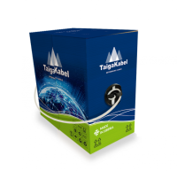 картинка кабель taigakabel u/utp, cat.5е, pvc, 2х2х0,46, cu,solid, indoor, rc, серый