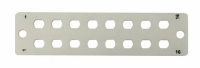 Планка 16 портов, FC, стальная (для КС-32 1U и КС-144)