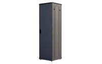 Шкаф телекоммуникационный напольный 19", 42U(600x800), ШТ-НП-М-42U-600-800-М-Ч, передняя дверь металл, черный ССД