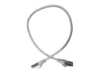 Патч-корд FTP4 cat 5e, 0.5м, ВС, LSZH, серый, литой коннектор NETKO Optima