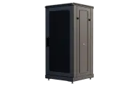 Шкаф телекоммуникационный напольный 19", 24U(800x800), ШТ-НП-М-24U-800-800-П-Ч, передняя дверь перфорация, черный ССД