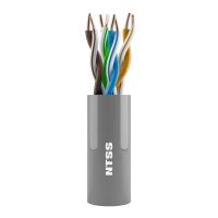 Кабель витая пара NTSS PREMIUM U/UTP 5e 4 пары одножильный 24AWG внутренний нг(А)-LSLTX 305м серый