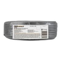 картинка кабель витая пара омедненный, f/utp, cca, cat 5e, pvc, 4pr, 24awg, indoor, solid, серый, 50м proconnect
