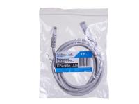 Патч-корд Technolink UTP4 cat 5e, 2,0м, BC, LSZH, серый, литой коннектор