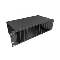 Кросс NTSS оптический 19'' укомплектованный 3U, 64 порта LC/UPC duplex, 9/125 мкм (планки, сплайс-кассета 4шт, пигтейлы, КДЗС, адаптеры) черный RAL 9005