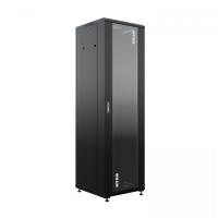 изображениеШкаф напольный универсальный серверный NTSS R 18U 600х600мм, 4 профиля 19, двери стекло и сплошная металл, боковые стенки съемные, регулируемые опоры, разобранный, черный RAL 9005