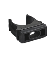 Крепеж-клипса для труб d20 мм, черная