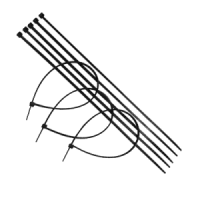 Хомут нейлоновый 3*300 мм, черный (100 шт)