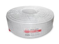 Кабель коаксиальный RG-6U, 75 Ом (CCA, оплетка 32 нити AL), белый (100м) NETKO Optima