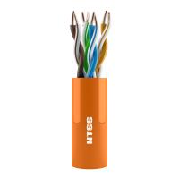Кабель витая пара NTSS U/UTP 5e 4 пары одножильный 24AWG медь 305м внутренний нг(А)-HF (LSZH) оранжевый