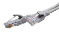 10-0141 SUPRLAN Патч-корд UTP 5e 4x2 26AWG (7x0.16mm) Cu LSZH серый 0,5м