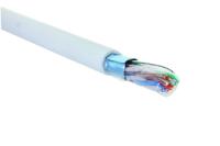 картинка кабель категории 5e, f/utp, 4 пары, 24 awg, нг(a)-hf, внутренней прокладки, белый, коробка 305 м