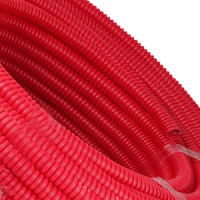 Труба гофрированная 16мм FRHF с зондом легкая 100м красная