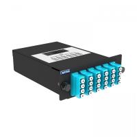 Кассета кроссовая NTSS PREMIUM 1 разъем MTP/UPC (male) 50/125 OМ3, на 24 LC/UPС (6 QLC/UPC), полярность А, черный