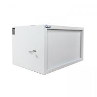 изображениеШкаф настенный антивандальный пенал NTSS WAP 6U 550×325мм, 2 профиля 19, сварной, серый RAL 7035