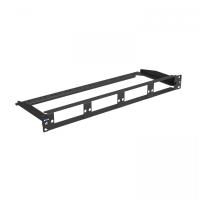 Наборная 19” патч-панель NTSS PREMIUM для 4 кассет MTP, 1U, черная