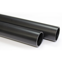 Труба гладкая ПВХ жесткая 40 мм, 3м черная