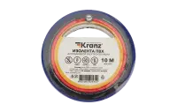 KR-09-2005 Изолента ПВХ KRANZ 15 мм х 10 м, синяя, упаковка 10 роликов