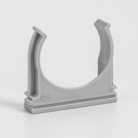 Крепеж-клипса для труб d50 мм, серая