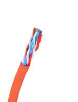 картинка кабель категории 5e, u/utp, 4 пары, 24 awg, нг(a)-hf, внутренней прокладки, красный, коробка 305 м
