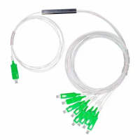 КТ-PLC-1х8-SCA-1.5 | Разветвитель оптический (сплиттер) 1х8-SC/APC-SM/0,9 -1.5 м