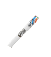 картинка 19c-s8-12wt-r500 кабель категории 8.2, s/ftp, 4 пары, нг(a)-hf, общий экран, индивидуально экранированные пары, внутренней прокладки, белый, катушка 500 м