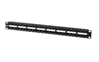 32809 Hyperline PPHD-19-48-8P8C-C5e-110D Патч-панель высокой плотности 19", 1U, 48 портов RJ-45, категория 5e, Dual IDC