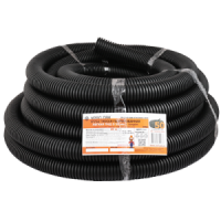 Гофротруба ПНД легкая с протяжкой 50мм, бухта 20м, черная