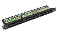 10-0406 SUPRLAN Патч-панель высокой плотности 19'. 48 портов RJ-45. UTP. Cat.5e. 1U