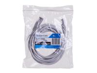Патч-корд Technolink "C" UTP4 cat.5е, 3.0м, CCA, LSZH, серый, литой коннектор