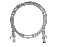 Патч-корд UTP4 cat 5e, 1,0м, ВС, LSZH, серый, литой коннектор NETKO Optima (упак 10)