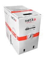 картинка кабель ftp4 cat.5е, многожильный, экранированный, 305м, cu, серый, netko optima silver