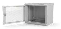 изображениеHyperline TWL-0630-SD-RAL7035 Шкаф настенный 19-дюймовый (19"), 6U, 367x600х300мм, перфорированная стальная дверь, несъемные стенки, 1 пара профилей, цвет серый (RAL 7035) (собранный)
