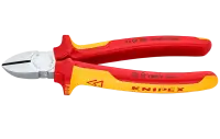 KN-7006180	Бокорезы VDE, 180 мм, хром, 2-комп диэлектрические ручки