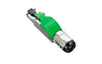 403352 Hyperline PLUE-8P8C-S-C6A-SH-GN Разъем полевой оконцовки RJ-45 (8P8C) под витую пару, для одножильного кабеля, toolless, категория 6A, экраниро