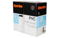 42047 Hyperline UUTP4-C6-S23-IN-PVC-GY-305 (305 м) Кабель витая пара, неэкранированная U/UTP, категория 6, 4 пары (23 AWG), одножильный (solid), с раз
