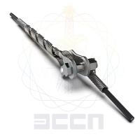 зажим натяжной нсо-14,5/14,8п-01 (120) с протектором и коушем к 120 от ооо комтел 