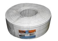 Кабель коаксиальный RG-58U, 50 Ом (CU, оплетка 32 нити AL), белый (100м) NETKO Optima