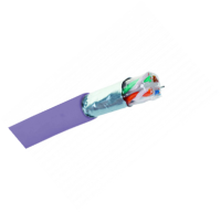 картинка 19c-f6-05vl-b305 кабель категории 6, f/utp, 4 пары, 23 awg, нг(а)-lsltx, внутренней прокладки, фиолетовый, катушка в коробке 305 м