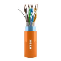 Кабель витая пара NTSS F/UTP 5e 4 пары одножильный 24AWG медь 305м внутренний нг(А)-HF (LSZH) оранжевый