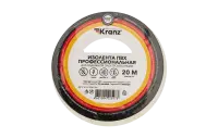 KR-09-2801 Изолента ПВХ профессиональная KRANZ 0.18 х 19 мм х 20 м, белая, упаковка 10 роликов