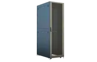Шкаф телеком. напольный серверный ЦОД 19",42U(600x1000) , ШТ-НП-СЦД-42U-600-1000-П2П передняя дверь перфорированная,задняя перф.двойная. RAL9005