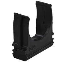 Крепеж-клипса для труб d25 мм, черная