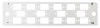 Планка 16 портов, SC, стальная (для КС-32 1U и КС-144)