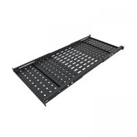 Универсальная полка 1U для шкафов глубиной 1070/1200мм раздвижная (усиленная до 150кг), RAL 9005