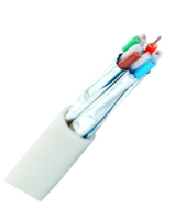 картинка 19c-za-12wt-r500 кабель категории 6a, f/ftp, 4 пары, нг(a)-hf, внутренней прокладки, белый, катушка 500 м