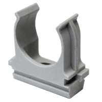 Крепеж-клипса для труб d25 мм, серая