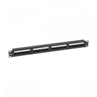 Патч-панель NTSS 24 UTP порта RJ45, cat.5е, 1U, Dual IDC, без органайзера