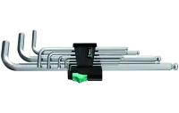 WE-022087	950/9 PKL Hex-Plus 1 Набор Г-образных ключей, хром, с шаром, 9 пр., 1.5/2/2.5/3/4/5/6/8/10 мм